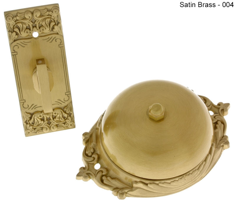 IDH Brass 18054-014: Craftsman Twist Door Bell - Bright Nickel