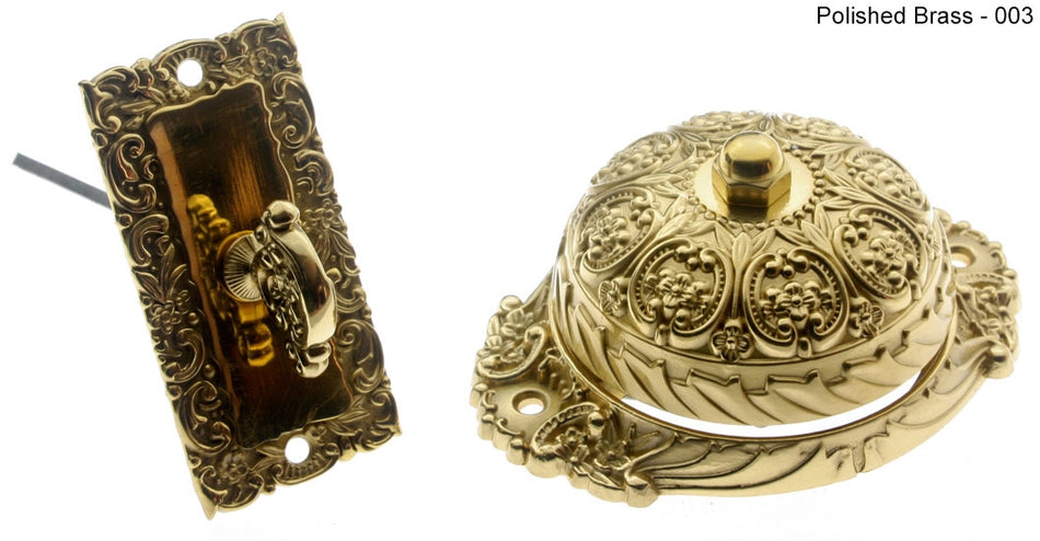 IDH Brass 18055-004: Ornate Twist Door Bell - Satin Brass