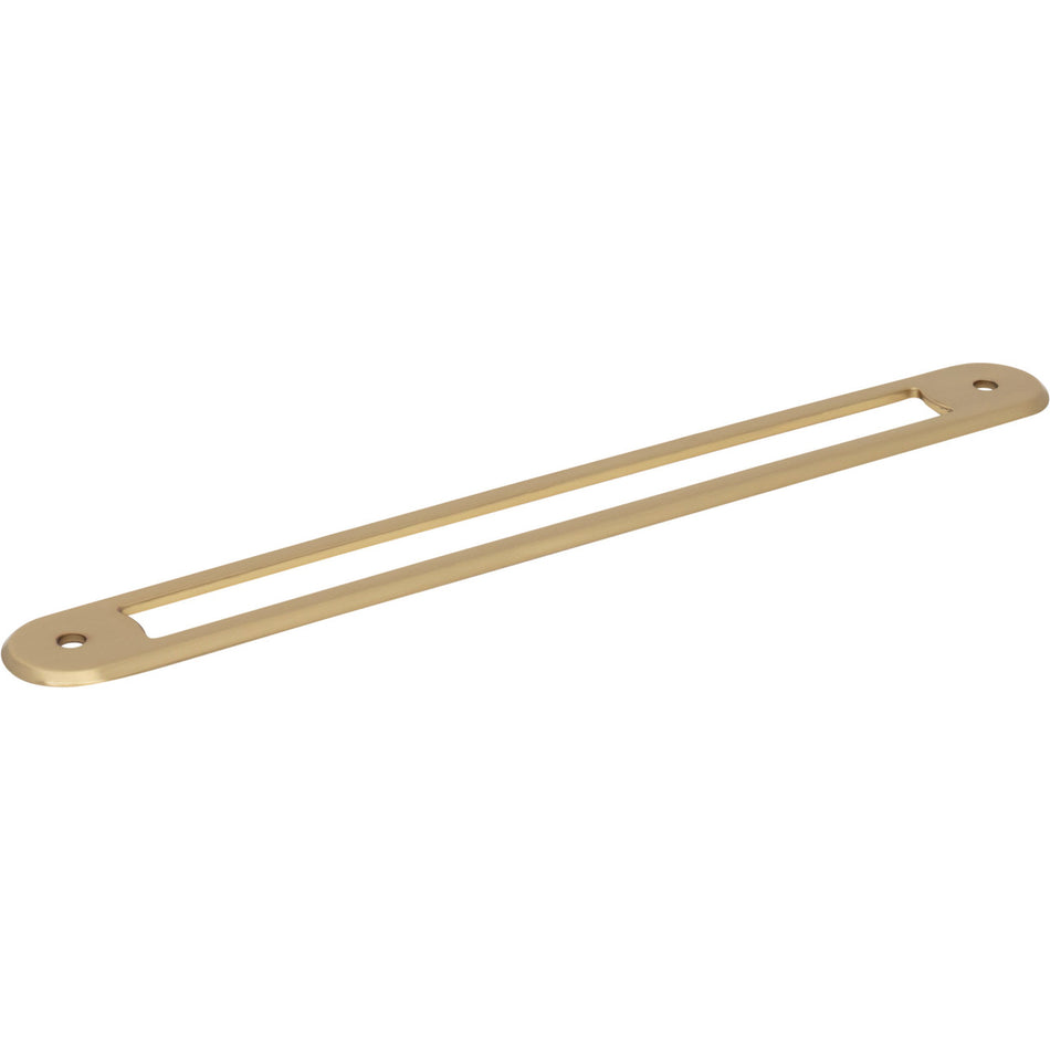Top Knobs TK3355HB: 7-9/16" Brockwell Oval Backplate - Honey Bronze