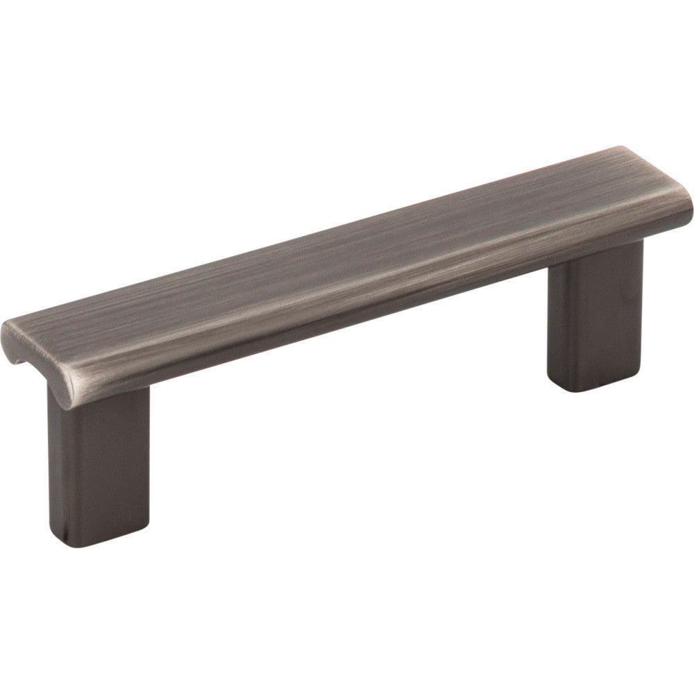 Elements 183-3BNBDL: 3" cc Park Flat bar Cabinet Pull - Brushed Pewter
