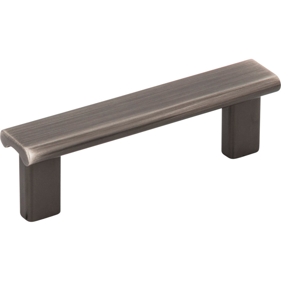 Elements 183-3BNBDL: 3" cc Park Flat bar Cabinet Pull - Brushed Pewter