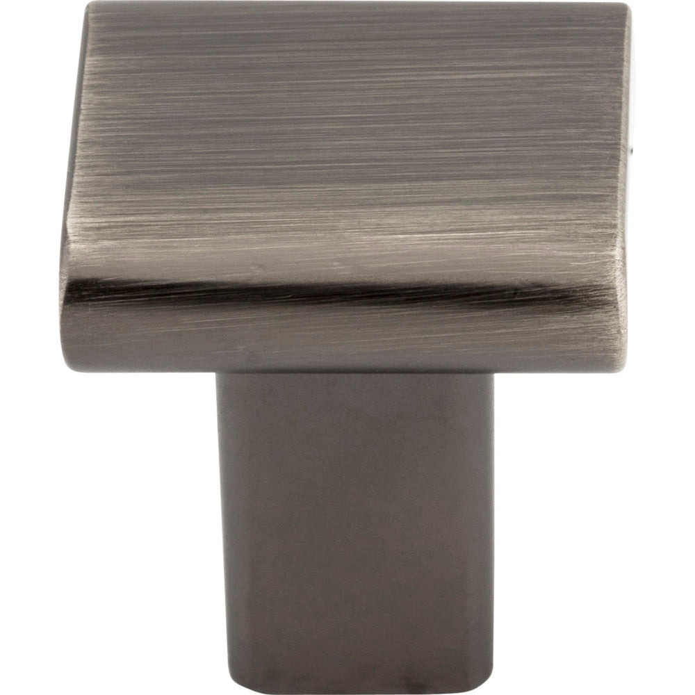 Elements 183BNBDL: 1" Park Square Cabinet Knob - Brushed Pewter