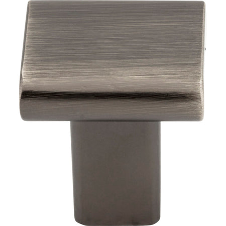 Elements 183BNBDL: 1" Park Square Cabinet Knob - Brushed Pewter