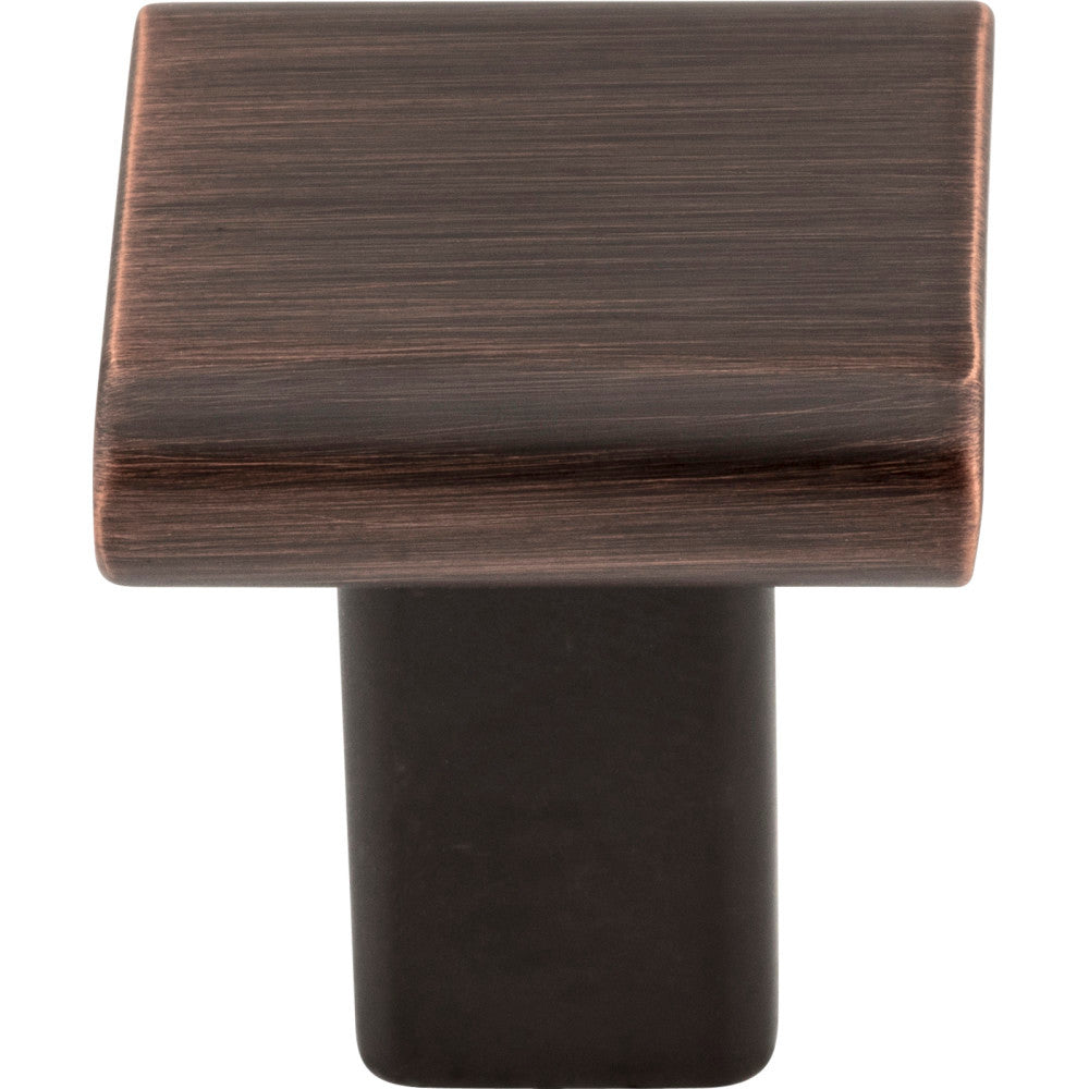 Elements 183DBAC: 1" Park Square Cabinet Knob - Brushed Oil Rubbed Bronze