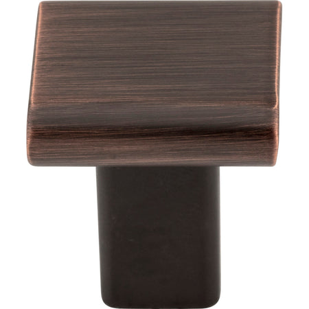 Elements 183DBAC: 1" Park Square Cabinet Knob - Brushed Oil Rubbed Bronze