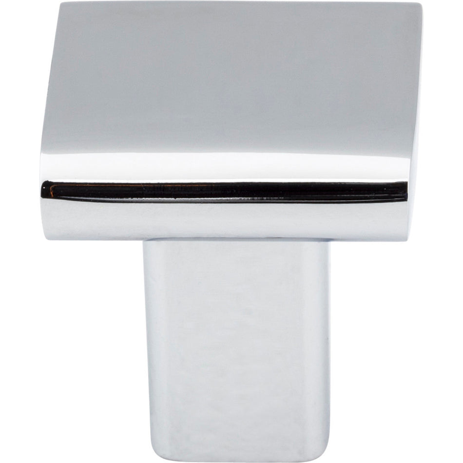 Elements 183PC: 1" Park Square Cabinet Knob - Polished Chrome