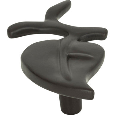 Atlas 184-O: 1-1/2" Nature California Leaf Cabinet Knob - Aged Bronze