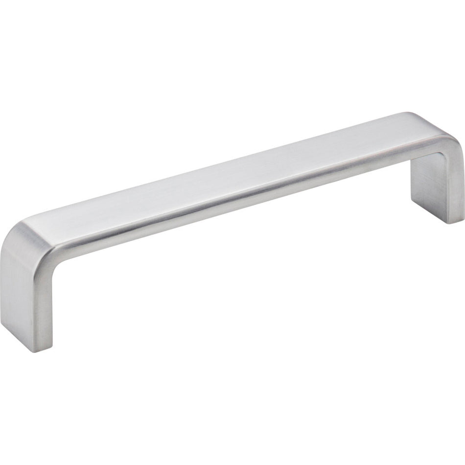 Elements 193-128BC: 128 mm cc Asher Flat Bar Cabinet Pull - Brushed Chrome