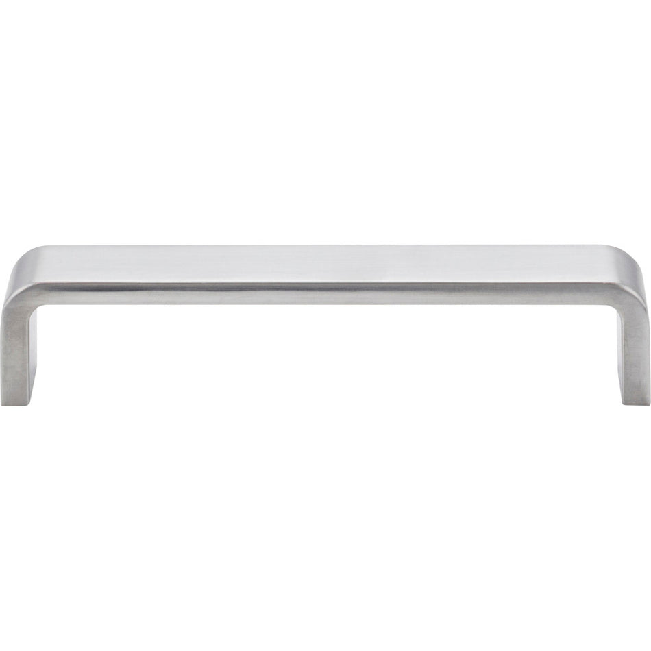Elements 193-128BC: 128 mm cc Asher Flat Bar Cabinet Pull - Brushed Chrome