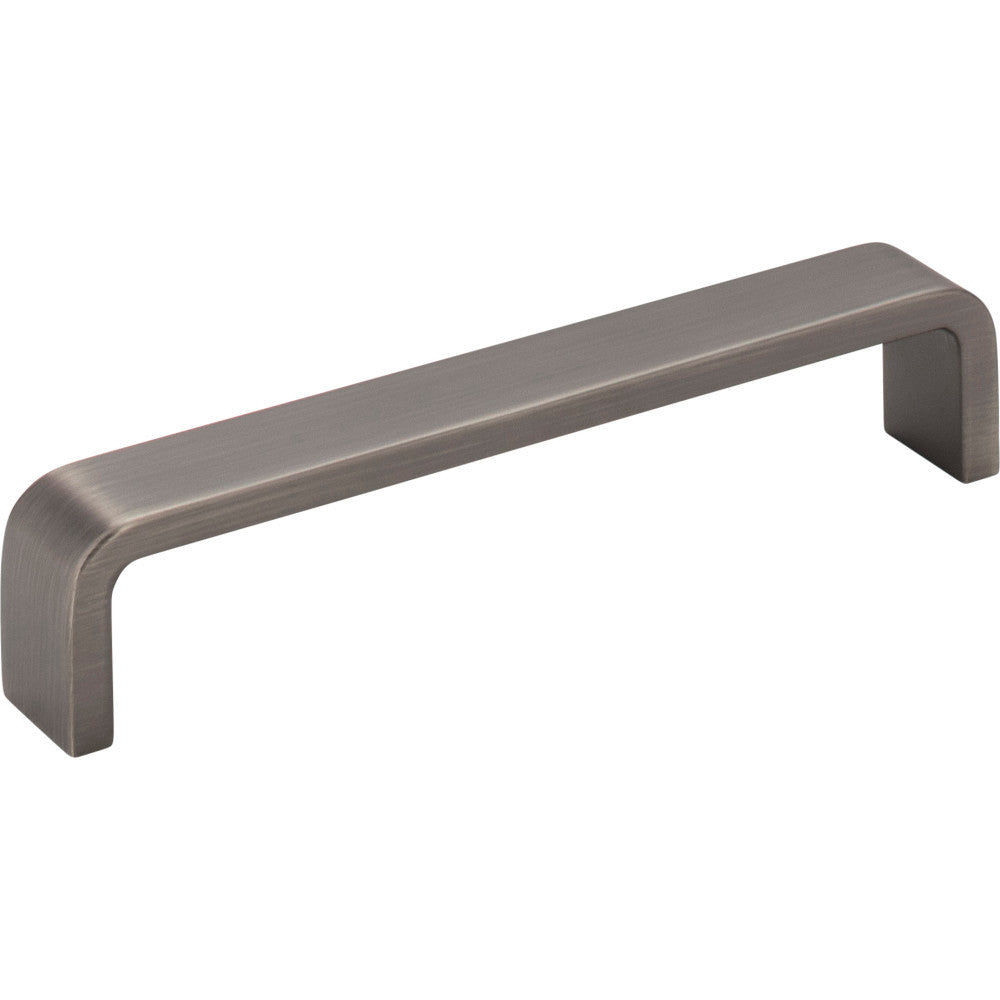 Elements 193-128BNBDL: 128 mm cc Asher Flat Bar Cabinet Pull - Brushed Pewter