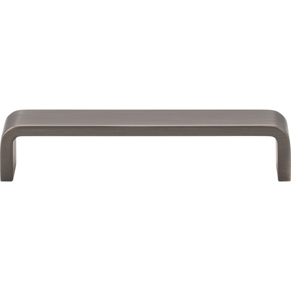 Elements 193-128BNBDL: 128 mm cc Asher Flat Bar Cabinet Pull - Brushed Pewter