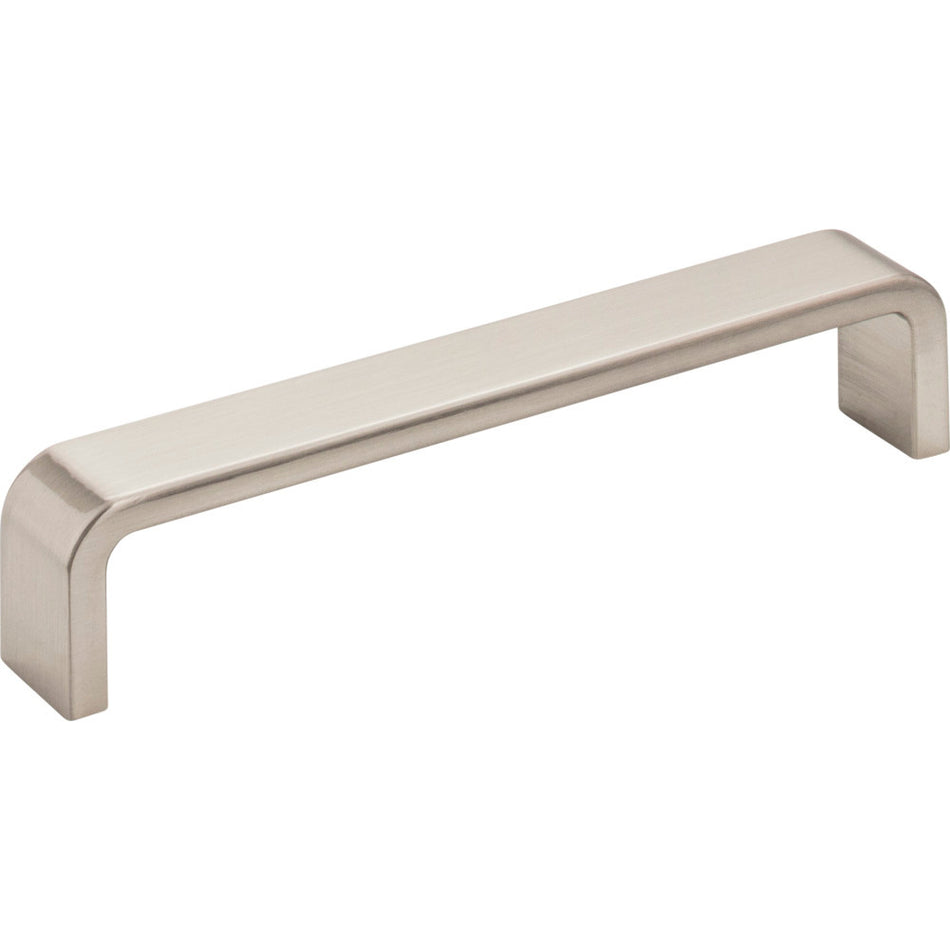 Elements 193-128SN: 128 mm cc Asher Flat Bar Cabinet Pull - Satin Nickel