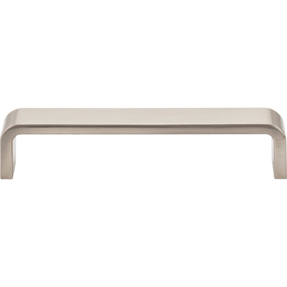 Elements 193-128SN: 128 mm cc Asher Flat Bar Cabinet Pull - Satin Nickel