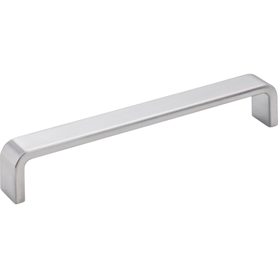 Elements 193-160BC: 160 mm cc Asher Flat Bar Cabinet Pull - Brushed Chrome
