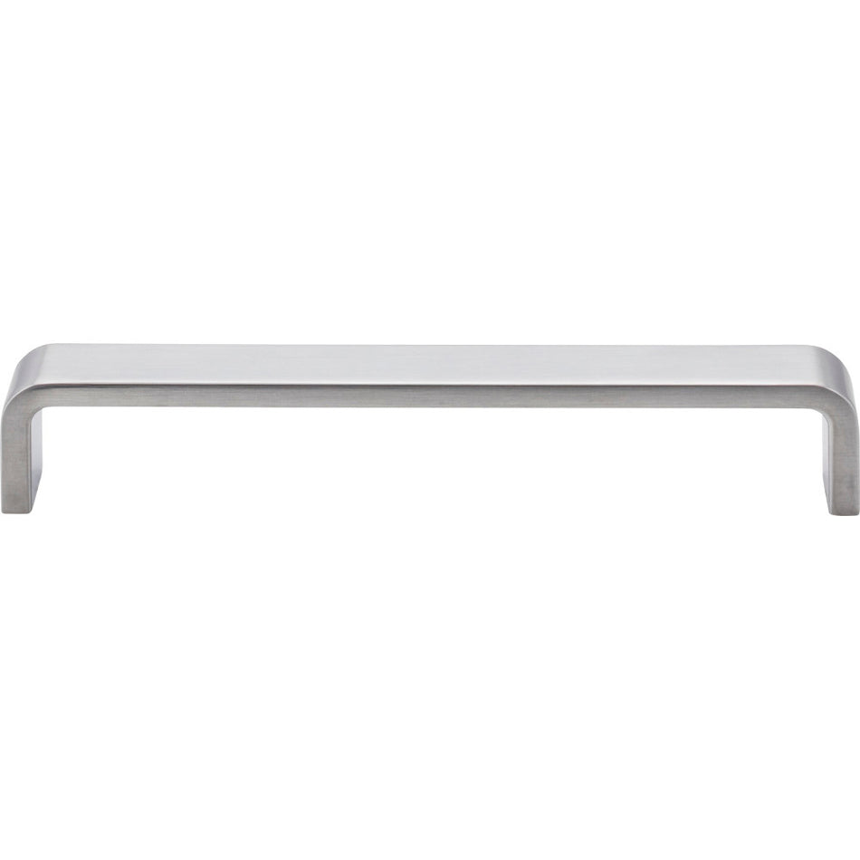 Elements 193-160BC: 160 mm cc Asher Flat Bar Cabinet Pull - Brushed Chrome