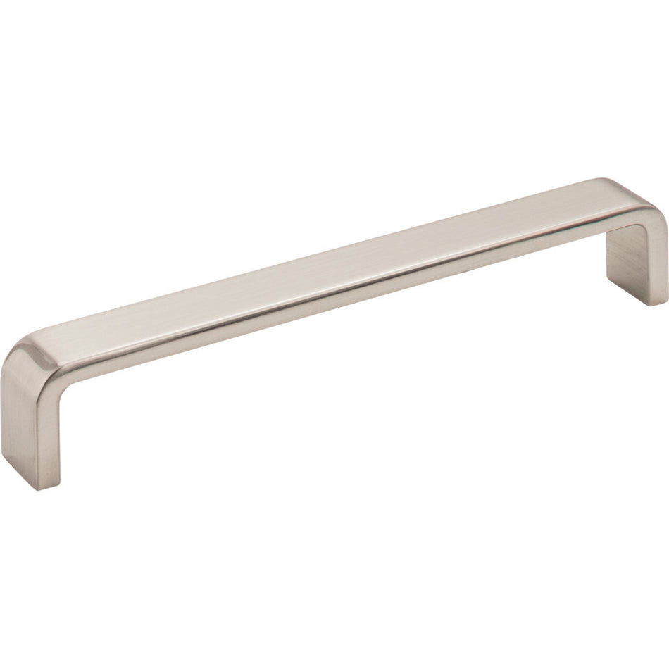 Elements 193-160SN: 160 mm cc Asher Flat Bar Cabinet Pull - Satin Nickel