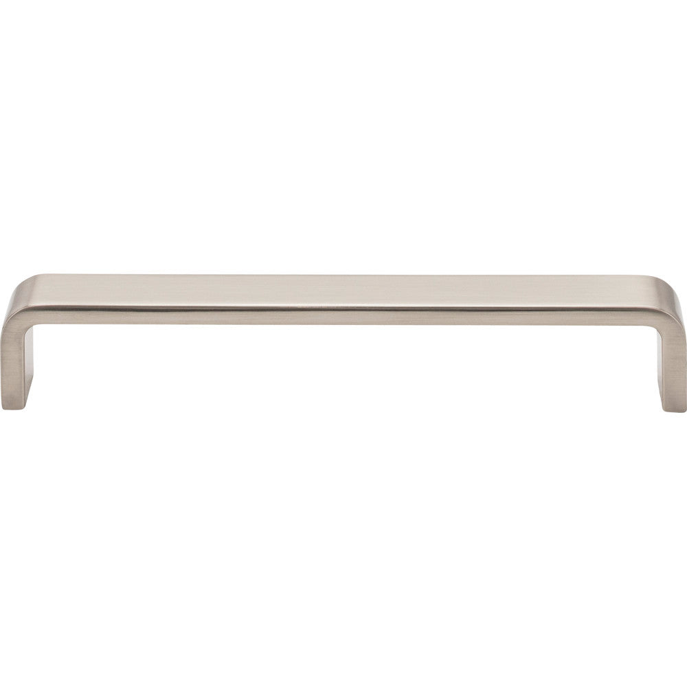 Elements 193-160SN: 160 mm cc Asher Flat Bar Cabinet Pull - Satin Nickel