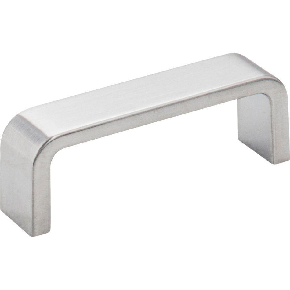 Elements 193-3BC: 3" cc Asher Flat Bar Cabinet Pull - Brushed Chrome