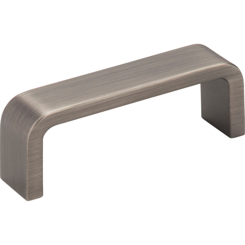Elements 193-3BNBDL: 3" cc Asher Flat Bar Cabinet Pull - Brushed Pewter