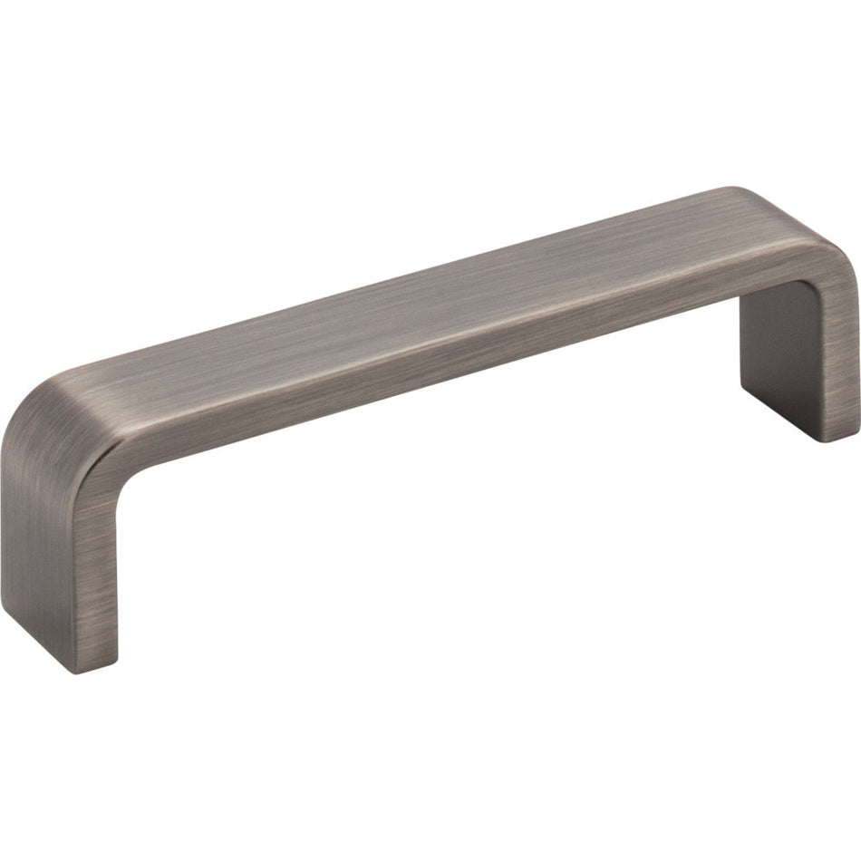 Elements 193-4BNBDL: 4" cc Asher Flat Bar Cabinet Pull - Brushed Pewter