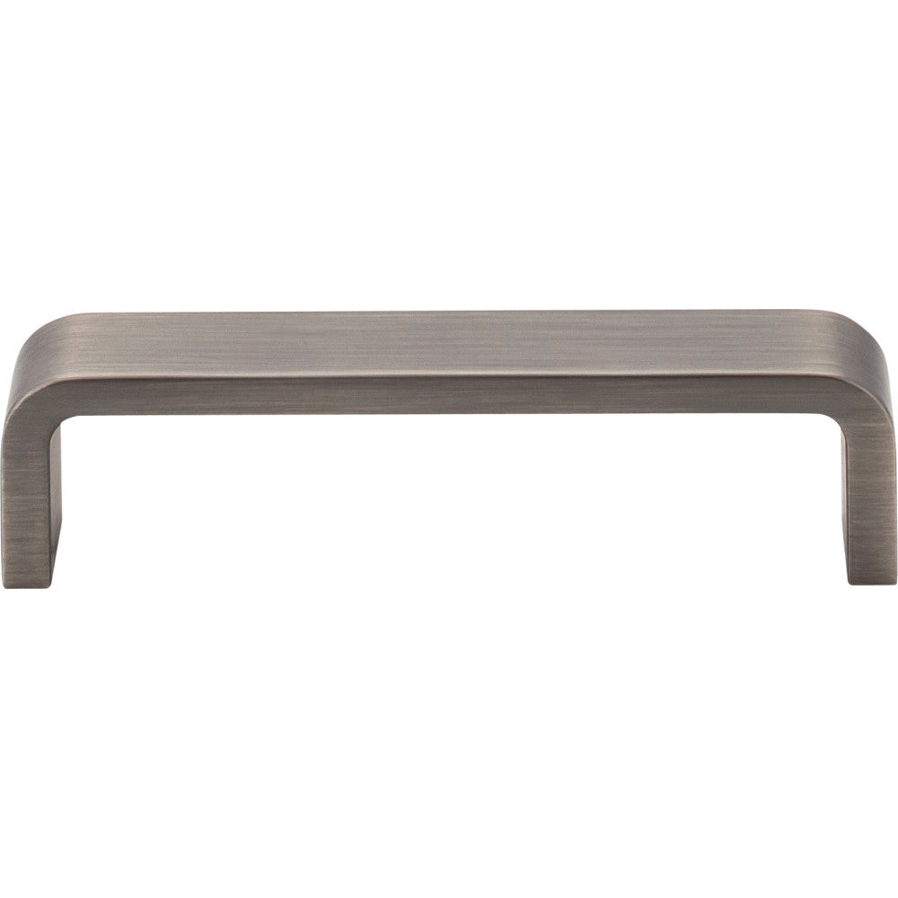 Elements 193-4BNBDL: 4" cc Asher Flat Bar Cabinet Pull - Brushed Pewter