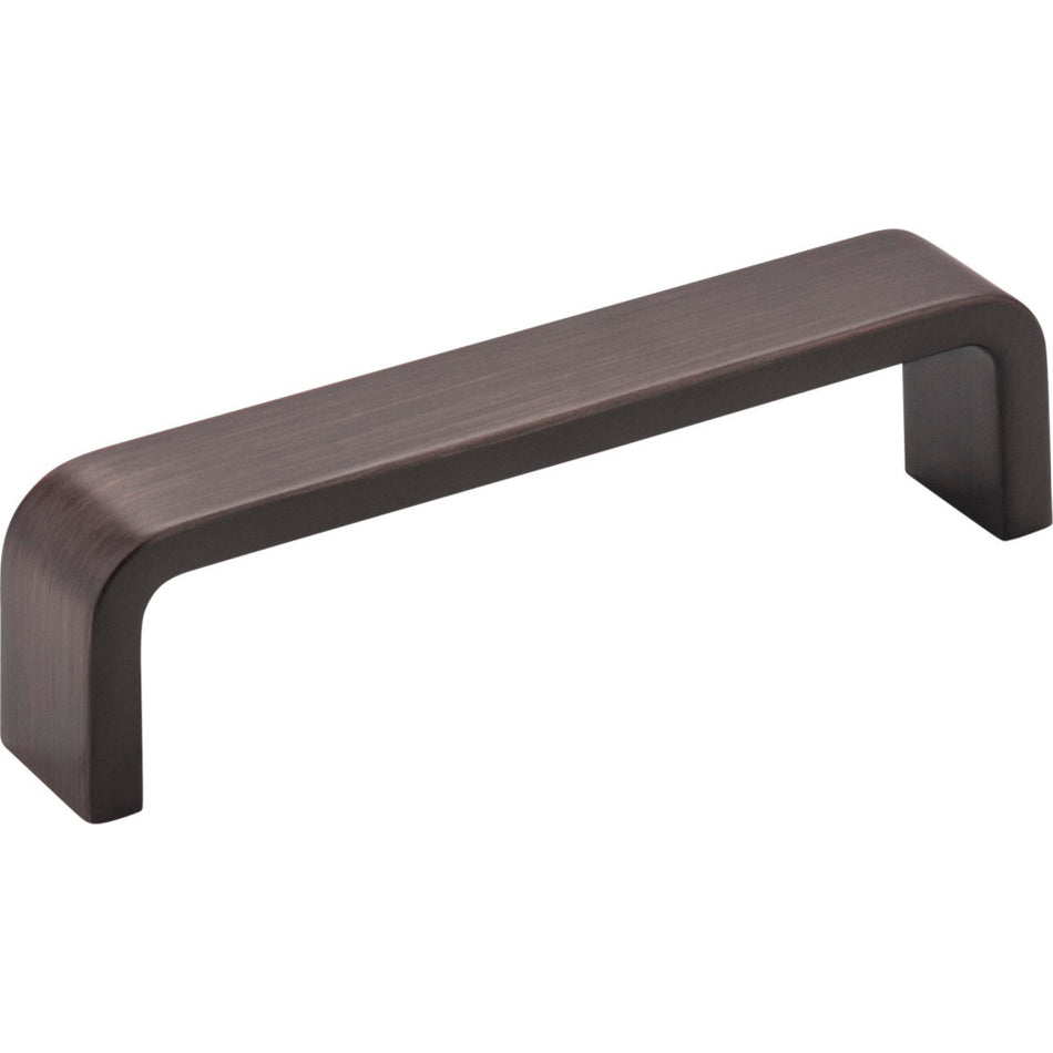 Elements 193-4DBAC: 4" cc Asher Flat Bar Cabinet Pull - Brushed Oil Rubbed Bronze