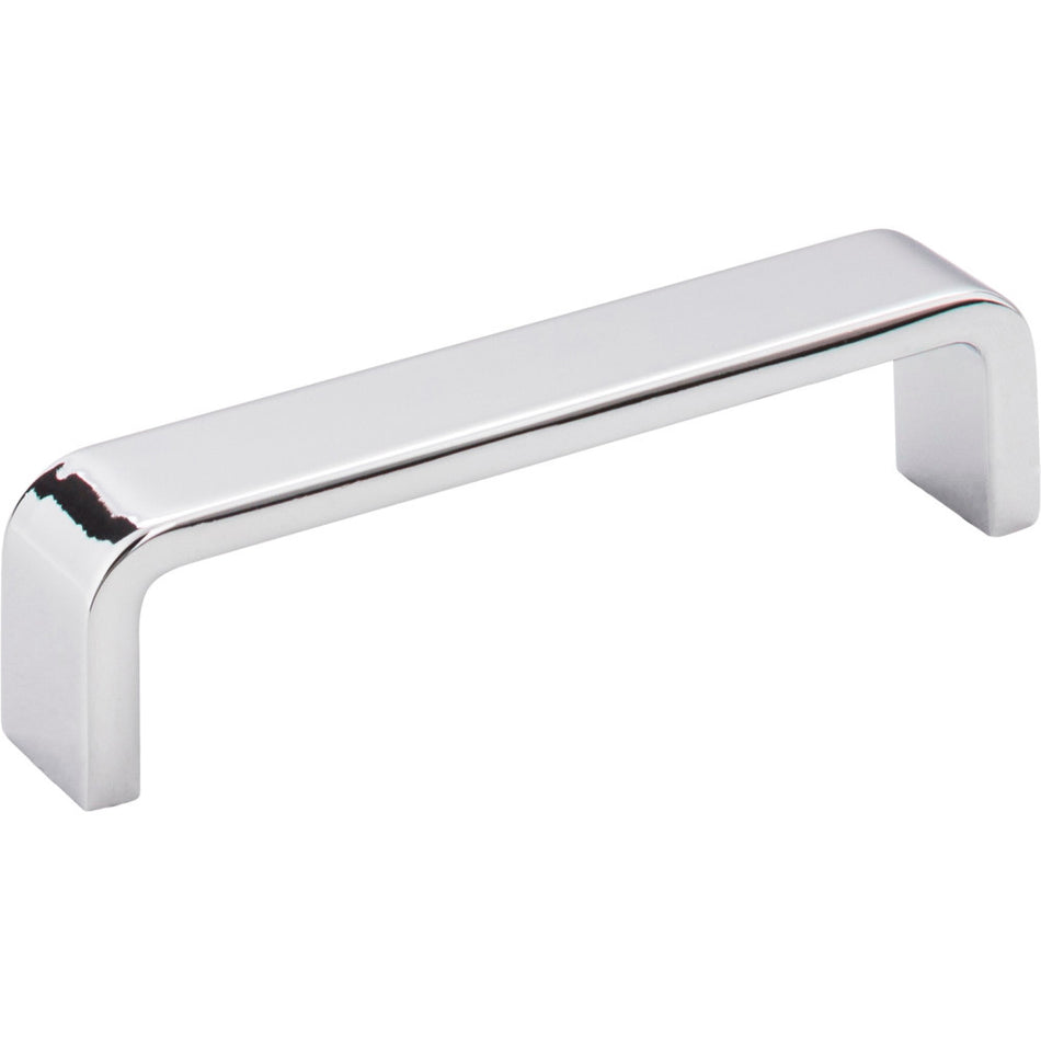 Elements 193-4PC: 4" cc Asher Flat Bar Cabinet Pull - Polished Chrome