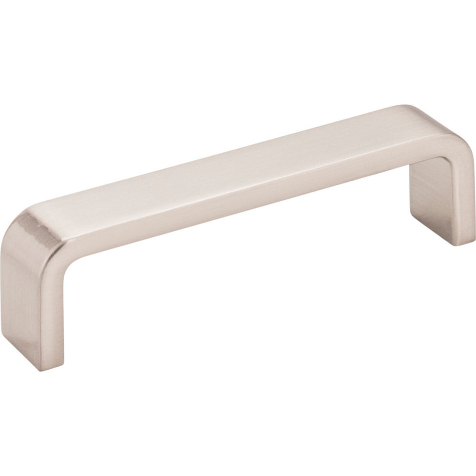 Elements 193-4SN: 4" cc Asher Flat Bar Cabinet Pull - Satin Nickel