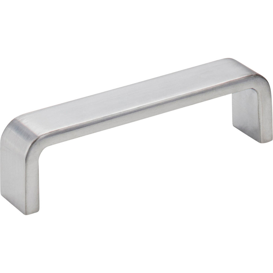 Elements 193-96BC: 96 mm cc Asher Flat Bar Cabinet Pull - Brushed Chrome