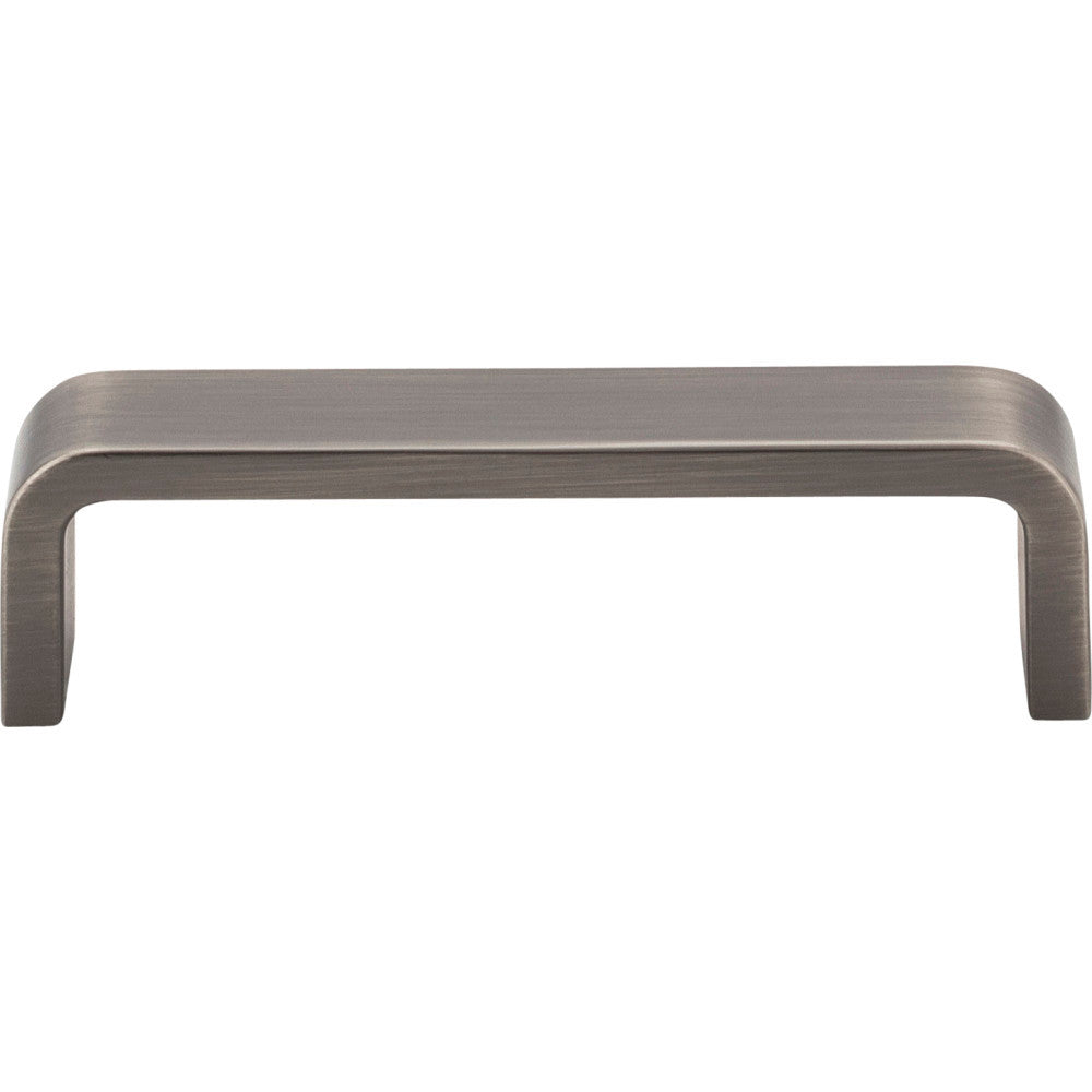 Elements 193-96BNBDL: 96 mm cc Asher Flat Bar Cabinet Pull - Brushed Pewter