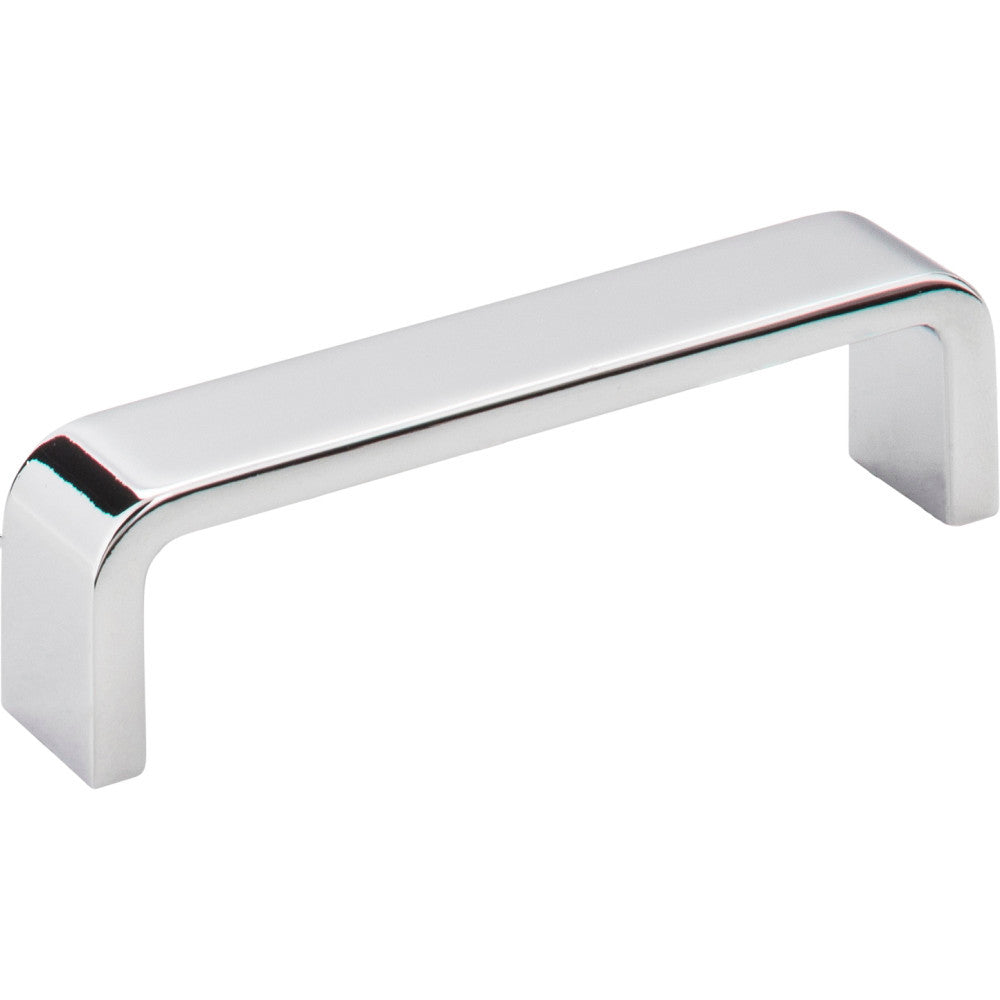 Elements 193-96PC: 96 mm cc Asher Flat Bar Cabinet Pull - Polished Chrome