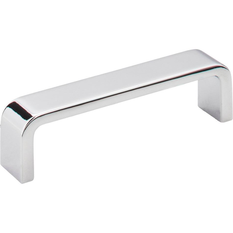 Elements 193-96PC: 96 mm cc Asher Flat Bar Cabinet Pull - Polished Chrome