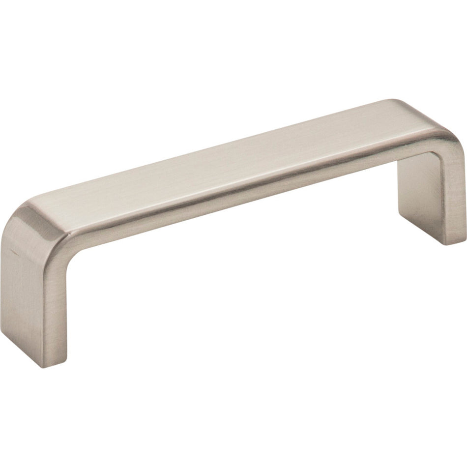Elements 193-96SN: 96 mm cc Asher Flat Bar Cabinet Pull - Satin Nickel