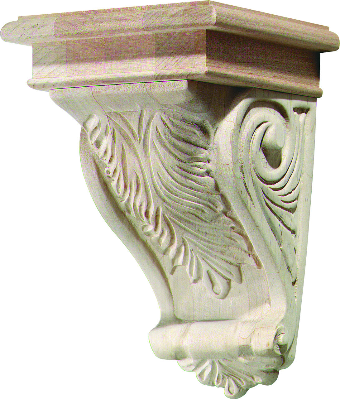 Hafele 194.69.104: Acanthus Corbel Moulding - Maple
