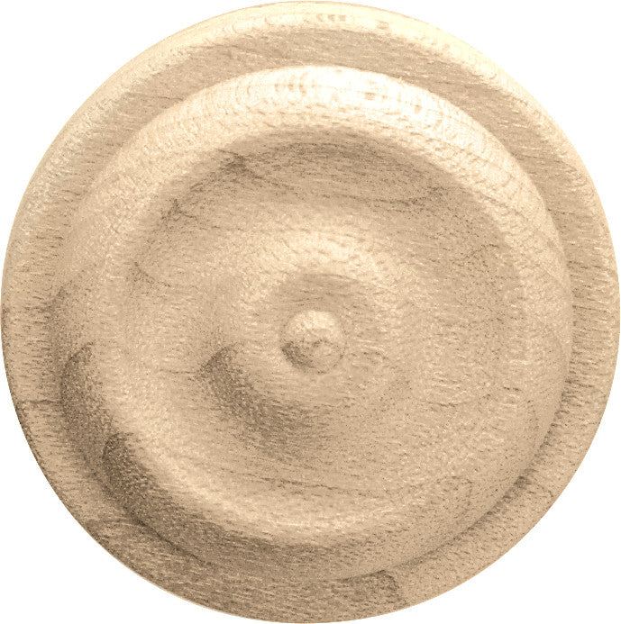 Hafele 194.78.128: 1-1/4" Round Rosette Moulding - Maple