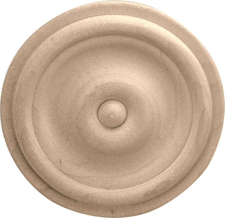 Hafele 194.78.129: 2-1/2" Round Rosette Moulding - Maple
