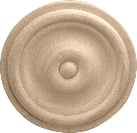 Hafele 194.78.129: 2-1/2" Round Rosette Moulding - Maple