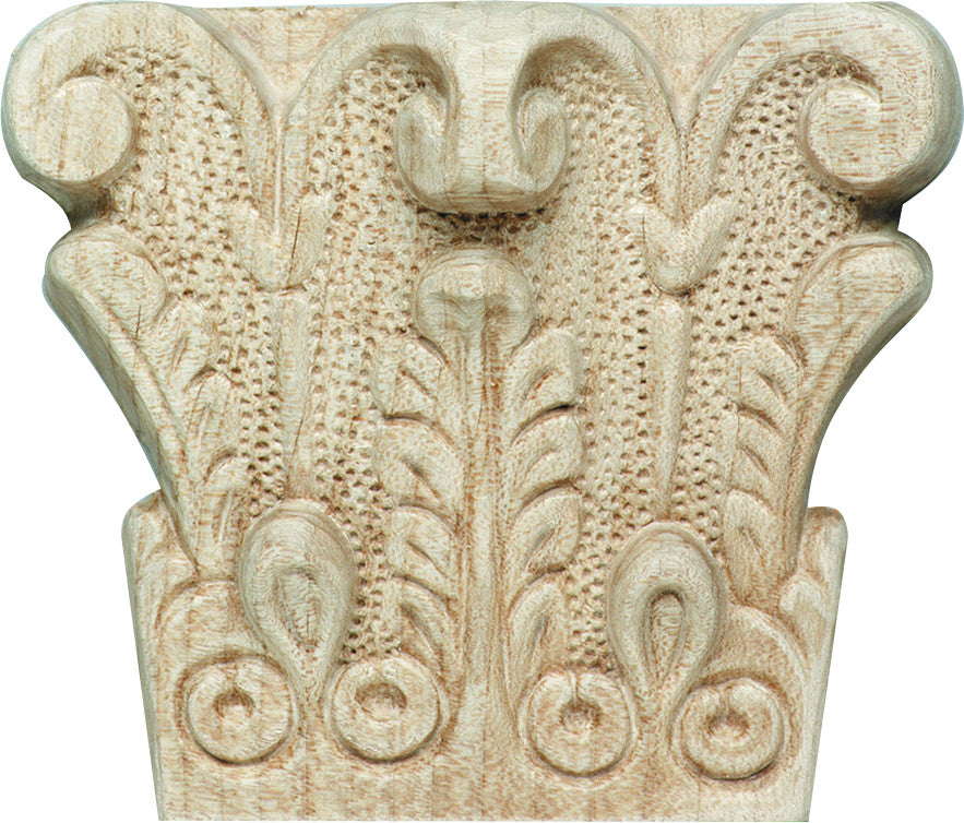 Hafele 194.78.143: Acanthus Carved Rosette Moulding - Maple
