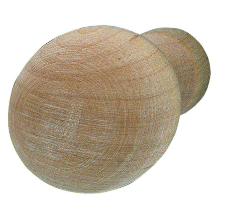 Hafele 196.74.107: 32mm Round Wood Cabinet Knob - Maple