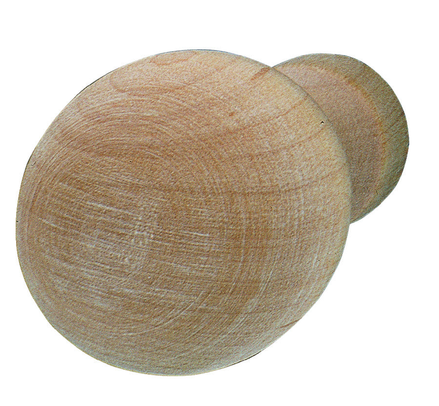 Hafele 196.74.107: 32mm Round Wood Cabinet Knob - Maple