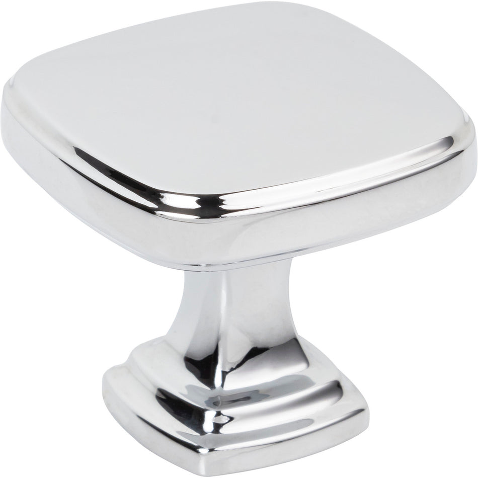 Jeffrey Alexander 782PC: 1-3/8" Fontana Square Cabinet Knob - Polished Chrome