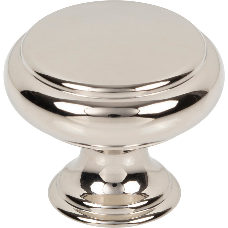 Top Knobs TK3430PN: 1-1/4"  Bayridge Cabinet Knob - Polished Nickel