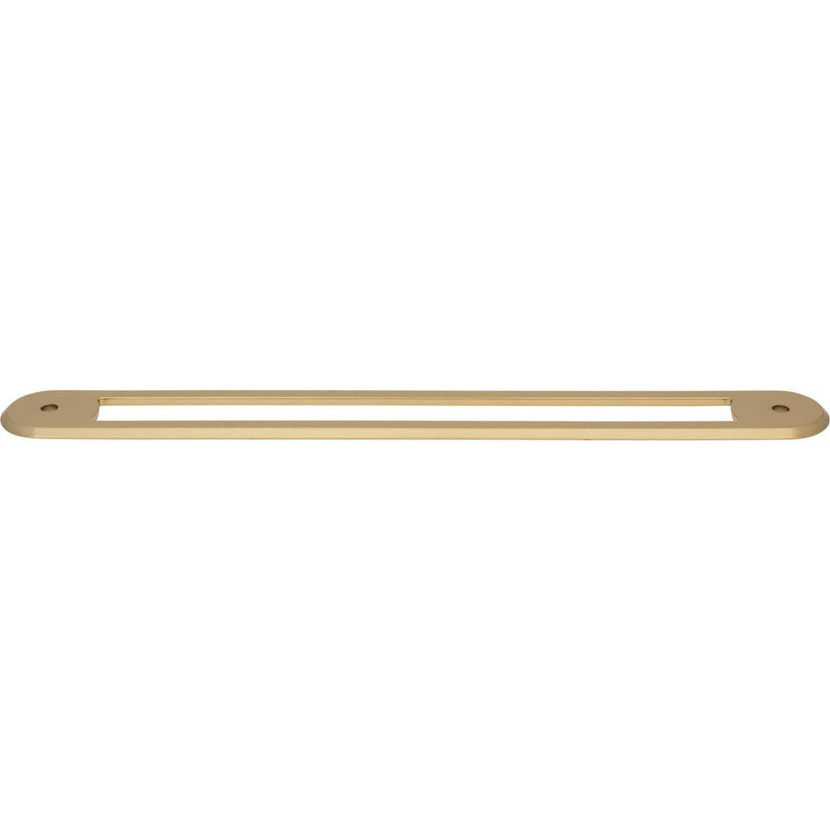 Top Knobs TK3358HB: 12" cc Brockwell Oval Backplate - Honey Bronze