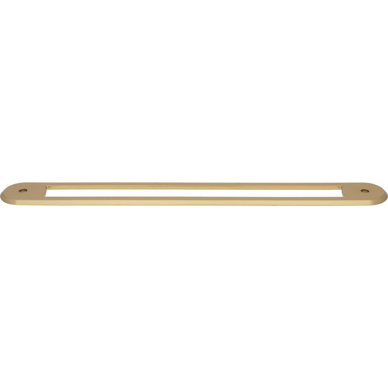 Top Knobs TK3358HB: 12" cc Brockwell Oval Backplate - Honey Bronze