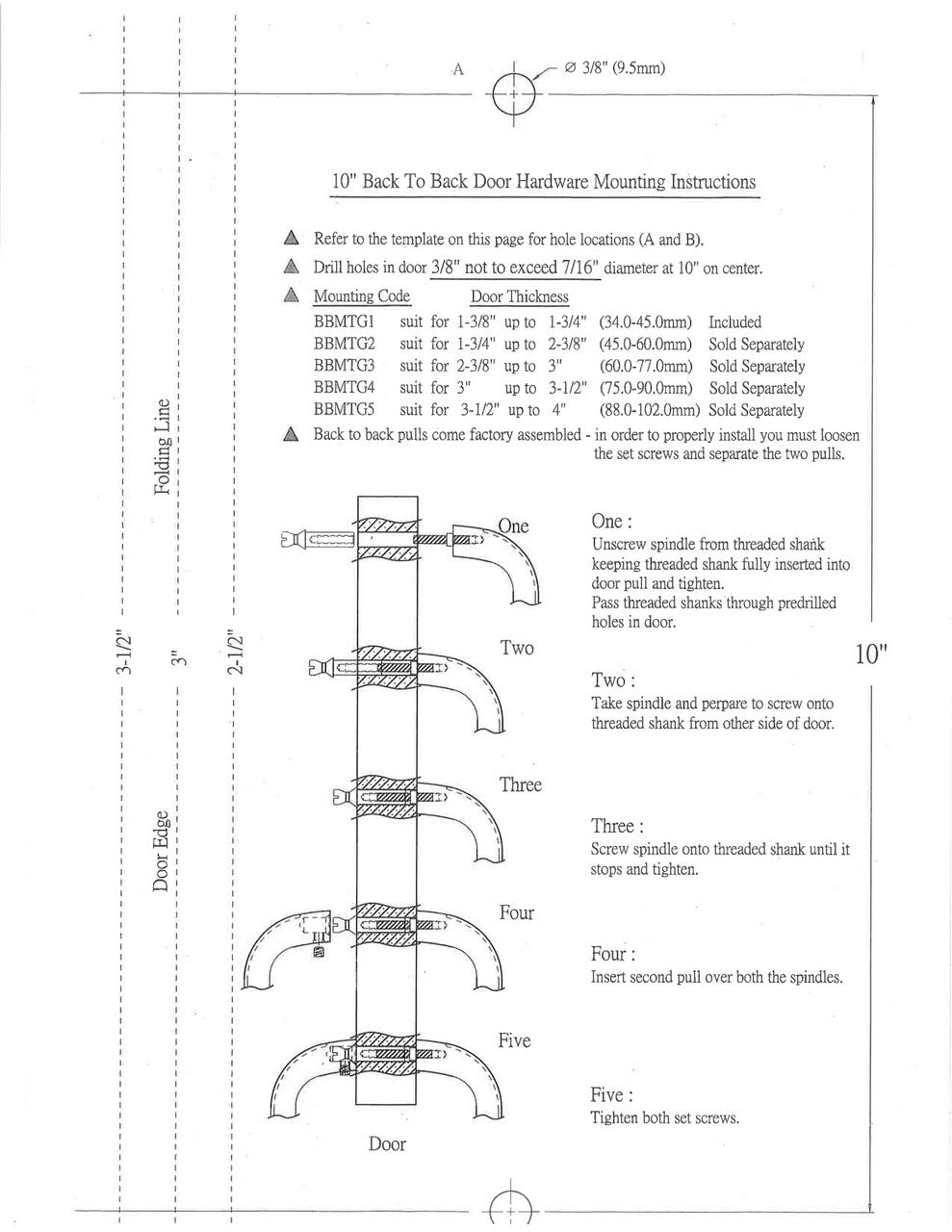 Mounting Instructions
