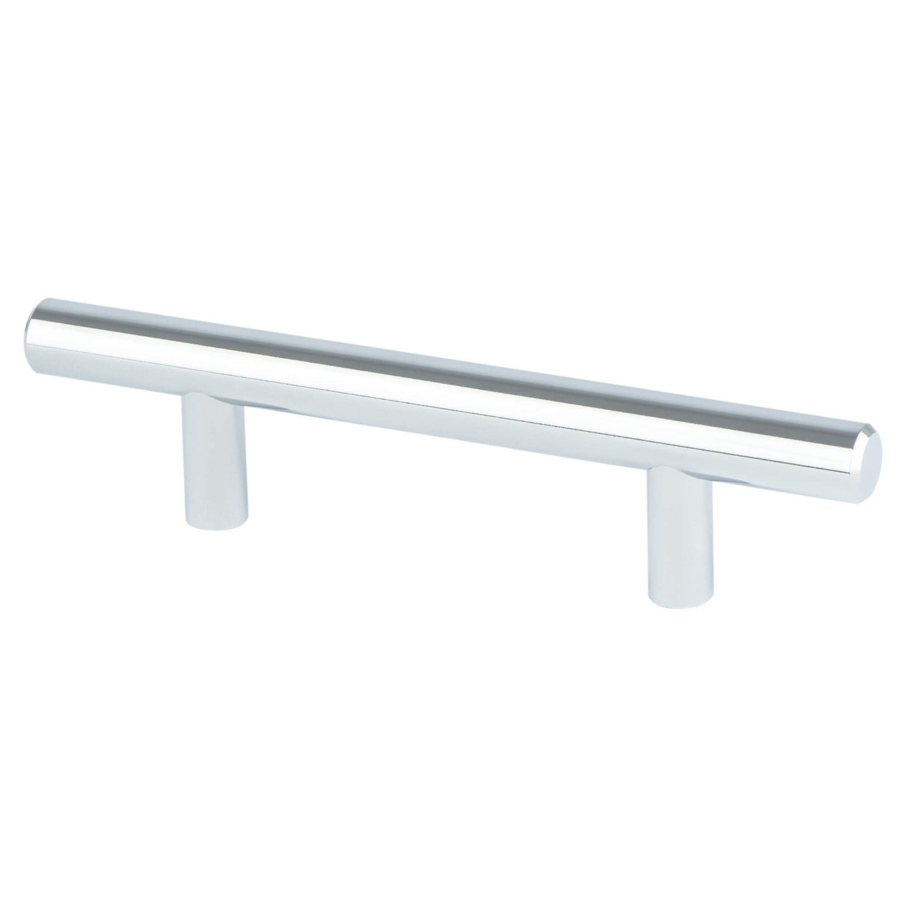 Berenson 2012-2026: 3" cc Tempo Round Bar Cabinet Pull - Polished Chrome