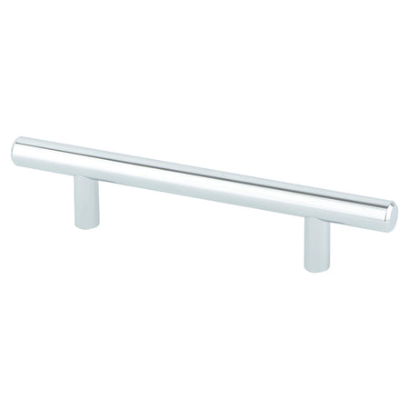 Berenson 2013-2026: 96mm cc Tempo Round Bar Cabinet Pull - Polished Chrome