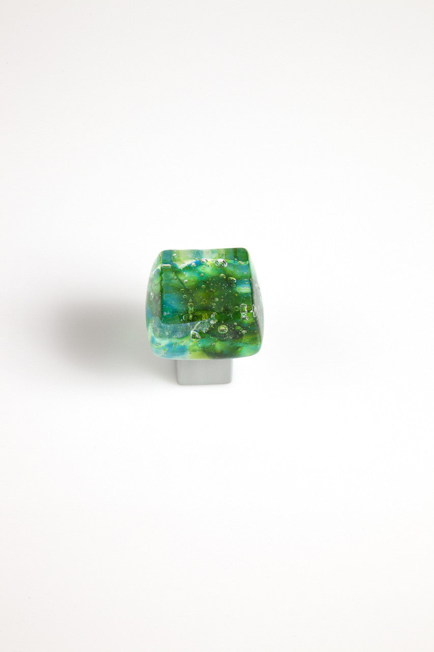 Grace White DW-FS: Dancing Water Cabinet Knob - Forest Stream