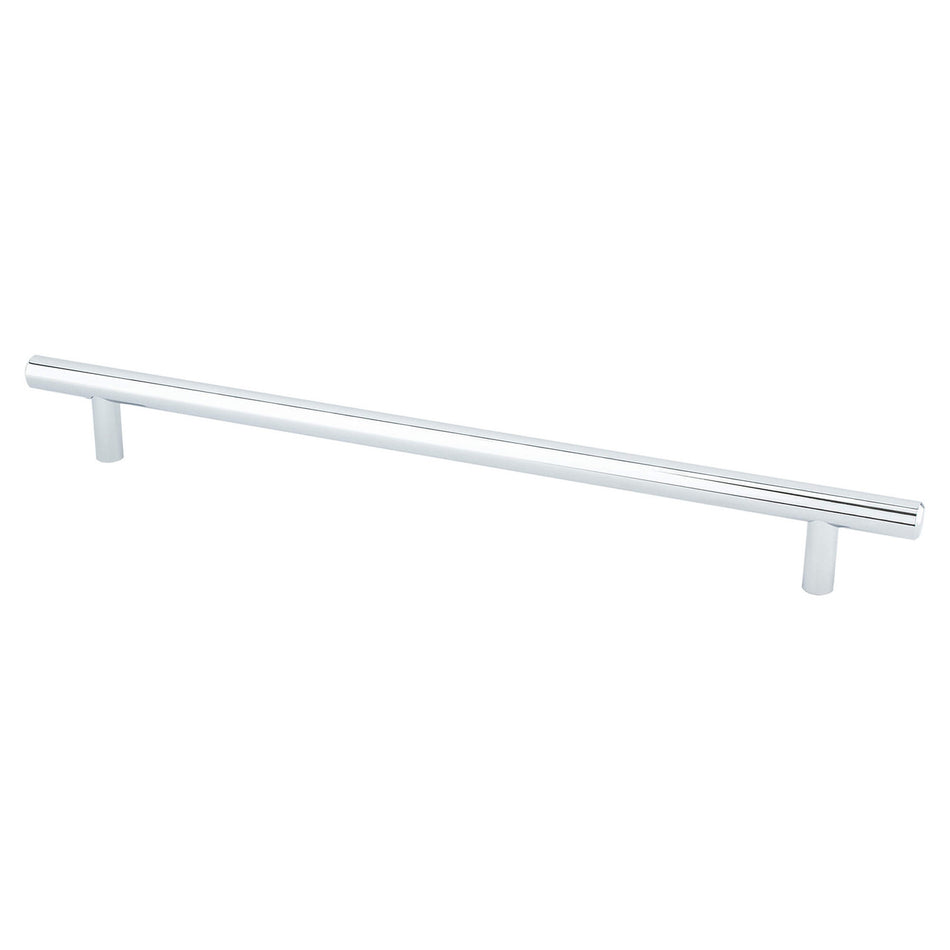 Berenson 2017-2026: 256mm cc Tempo Round Bar Cabinet Pull - Polished Chrome