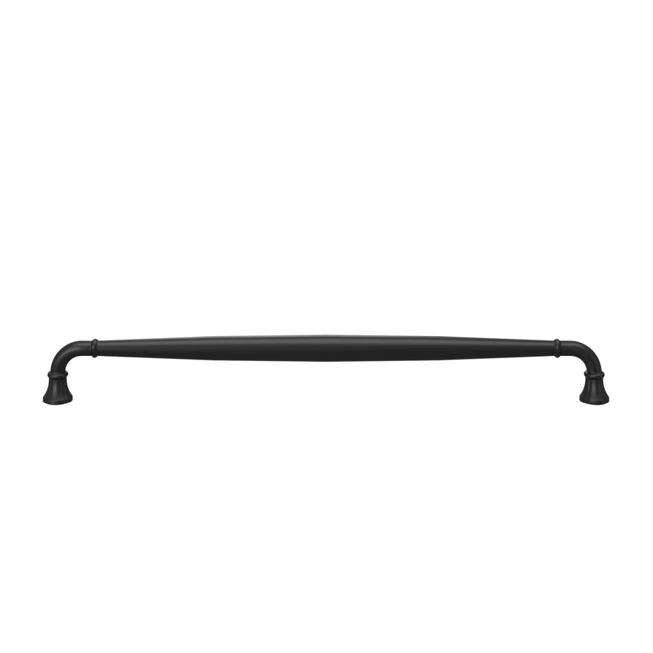 Atlas A6019-BL: 18" cc Lanehurst Appliance Pull - Matte Black